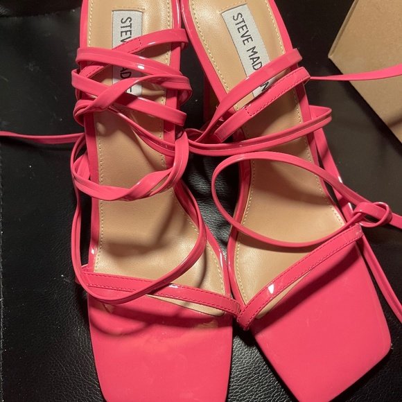Steven Madden Pink heels sandals 8.5 - Picture 2 of 4